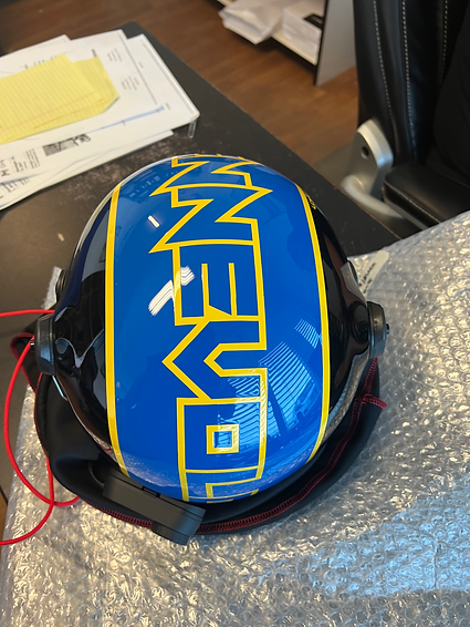 custom blue motorcycle helmet NVolo Custom Color V2 Helmet