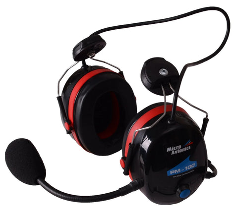 Micro Avionics PM-100 Helmet Mounted Headset with Bluetooth