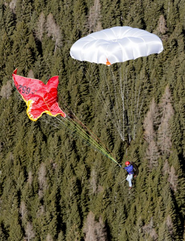 Fluorite France Voile De Secours Parachute Firelite 176 - Bleu, 7 Cellules, Parfait état Insigne Brevet Parachutiste Fluorite France Voile De Secours Parachute Firelite 176 - Bleu, 7 Cellules, Parfait état Insigne Brevet Parachutiste